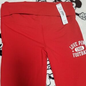 PINK Victoria's Secret Red Flare Leggings XS